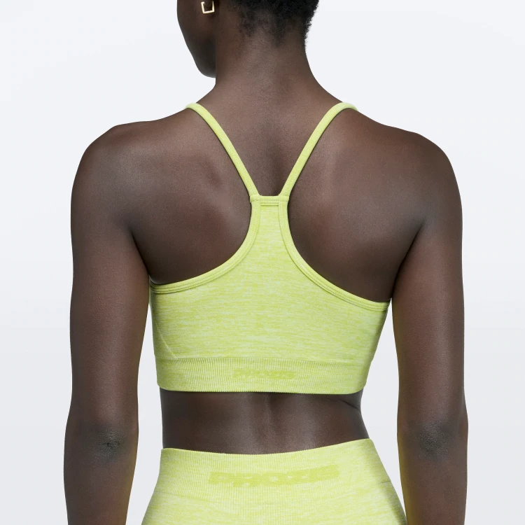 Alpine Sports Bra - Lime Green Melange