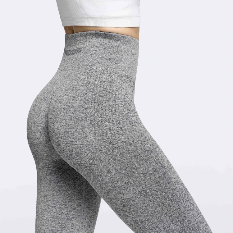Legging Taille Moyenne Gym & Tonic - Gray Melange