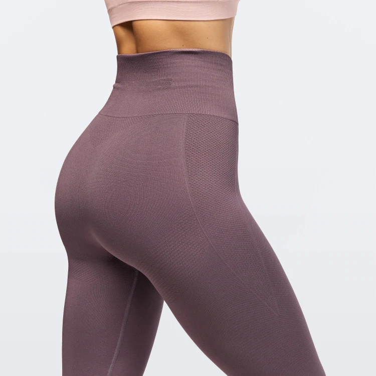 Contour High Waist Leggings - Dark Lilac