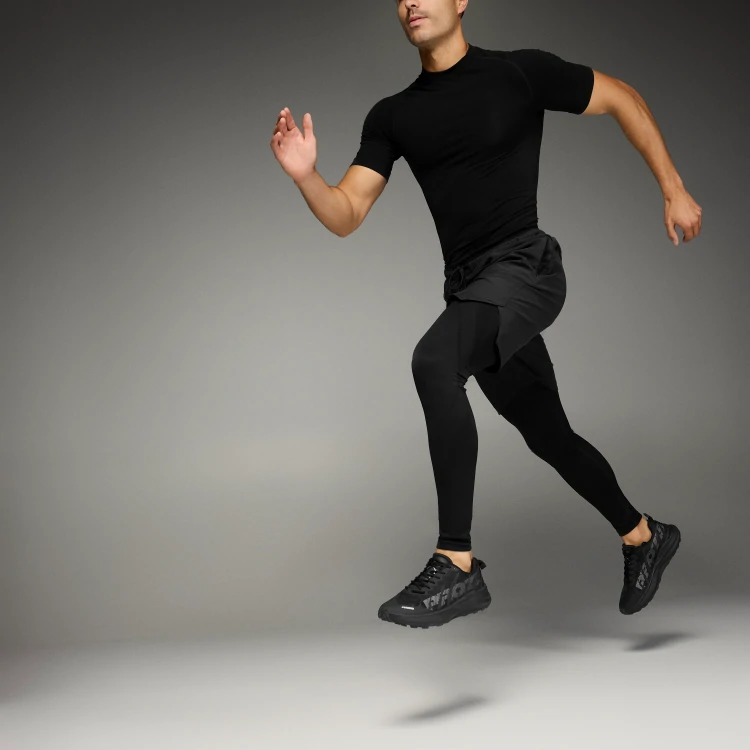 Breezy Run Regular Waist Leggings - Black