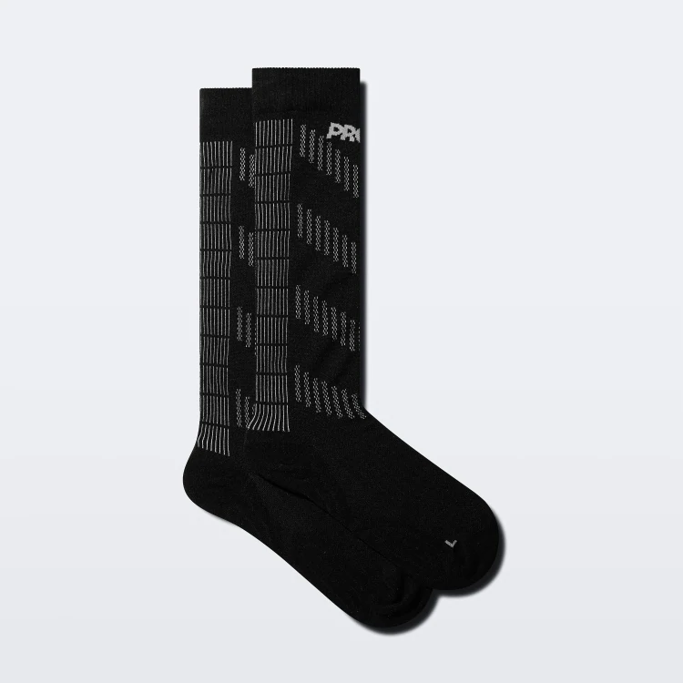 Comptech Cushioned Chaussettes Hauteur Genou - Black