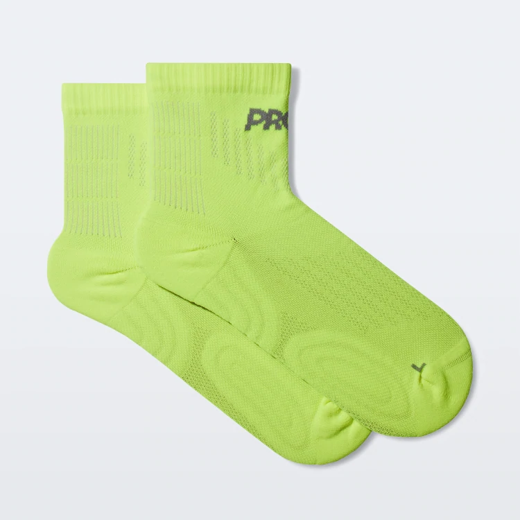 Chaussettes de Cheville Comptech Cushioned - Neon Yellow
