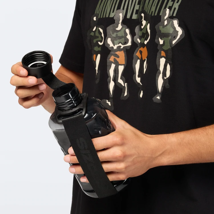 Hydra Crystal Flasche 1,0 l - Schwarz / Schwarz