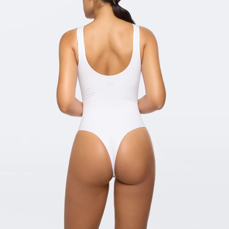 Silhouette NRG Sculpting Lift Thong Bodysuit - White