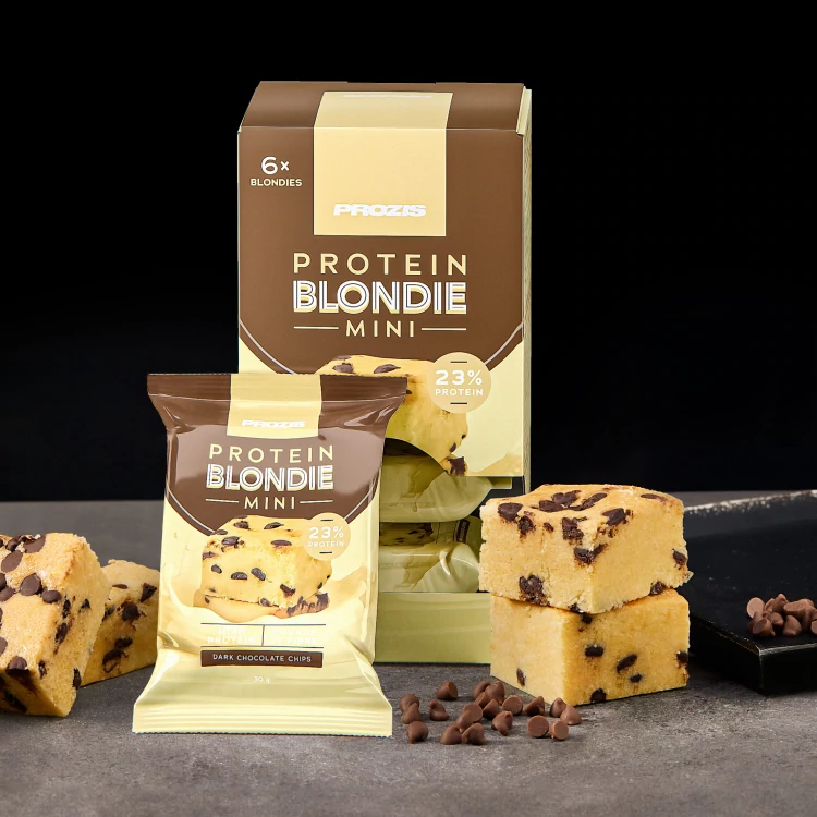 Mini Blondie Protéiné (6 pièces) - Pépites de Chocolat Noir