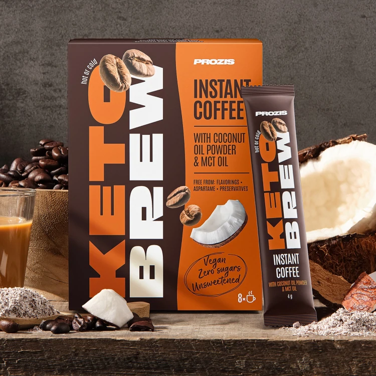 8 x Keto Brew - Instant Coffee 4 g