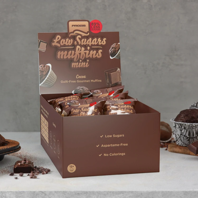 Mini muffinki o niskiej zawartości cukru (12 szt.) – Kakao