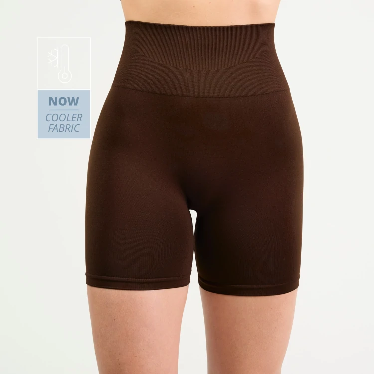 Short Taille Haute Athleisure - Brown