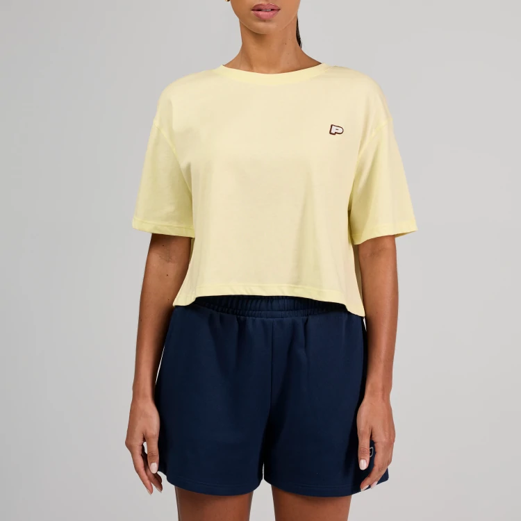 Crop T-Shirt Athleisure P - Pale Yellow