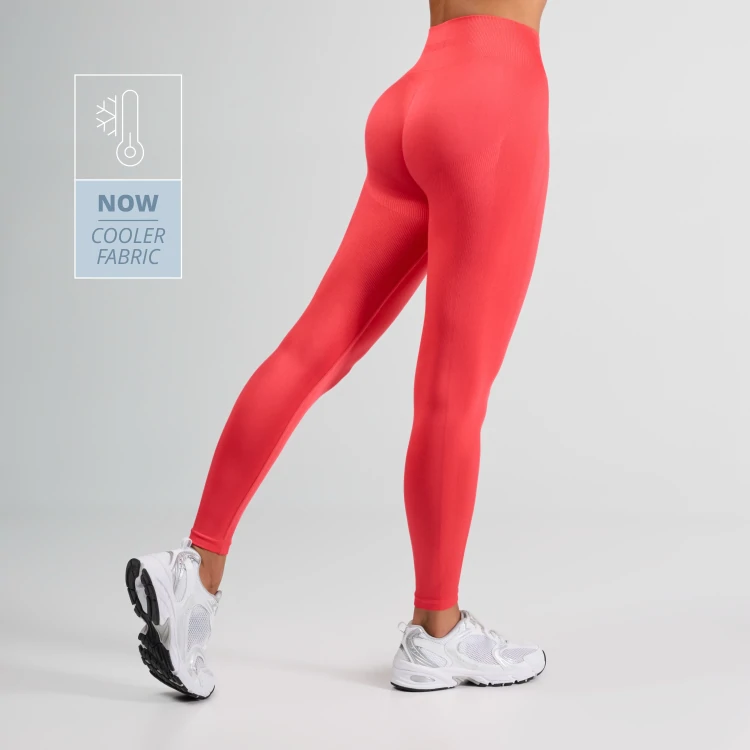Athleisure Aero Mid-Waist Leggings - Paradise Coral