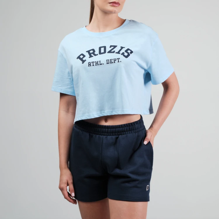 Crop T-Shirt Athleisure AD - Sky Blue