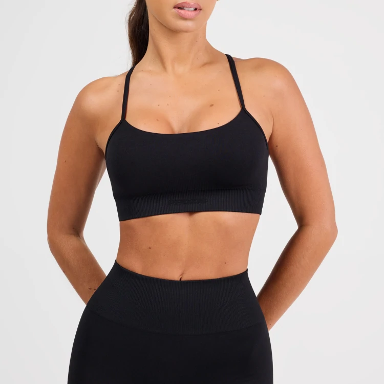 Athleisure Sports Bra - Black