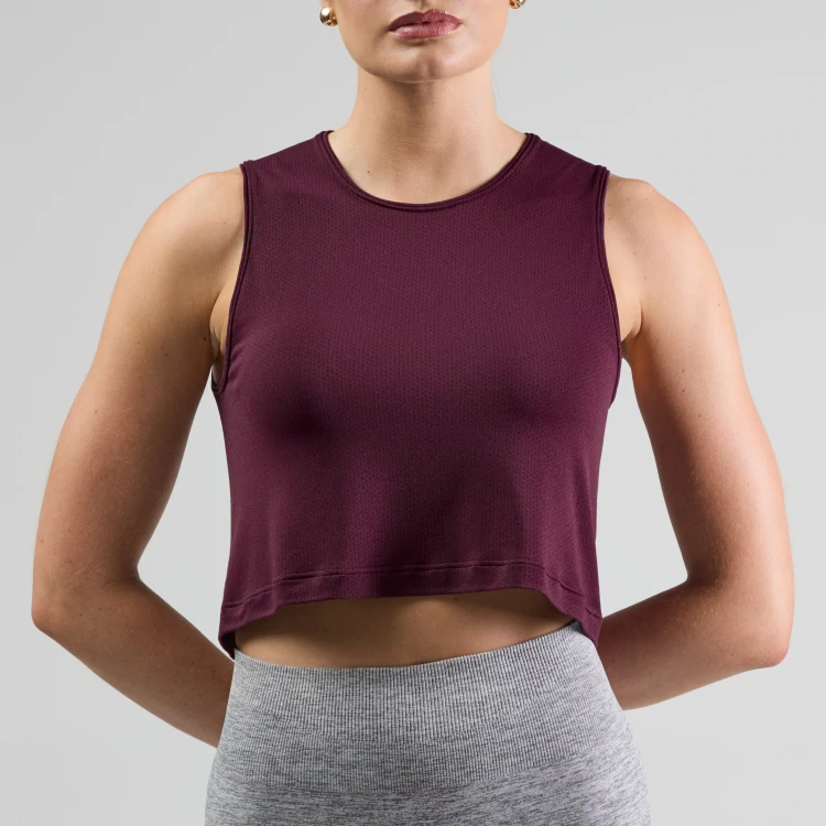 Crop top Athleisure - Bordeaux