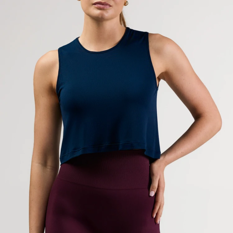 Crop top Athleisure - Navy Blue