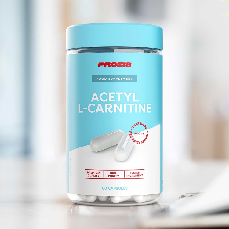 Visuel du produit : Acétyl-L-Carnitine 1000mg 60 gélules