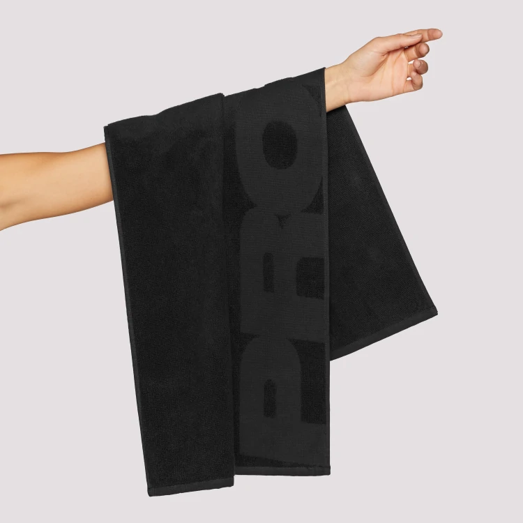 Script Gym Towel - Black