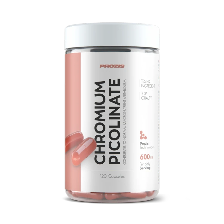 Picolinato de Crómio 600 mcg 120 cápsulas