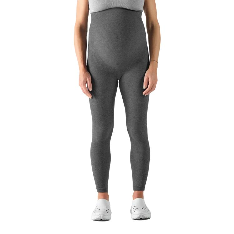 Pregnancy Leggings - Dark Gray Melange