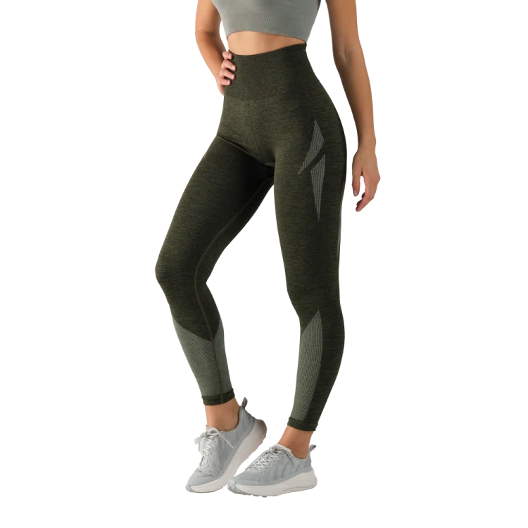 Legging taille haute Falcon - Dark Green Melange