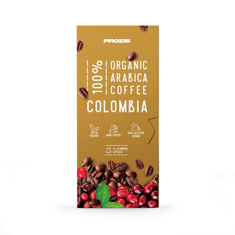 Café 100% Arábica Biológico - Colômbia 10 cápsulas