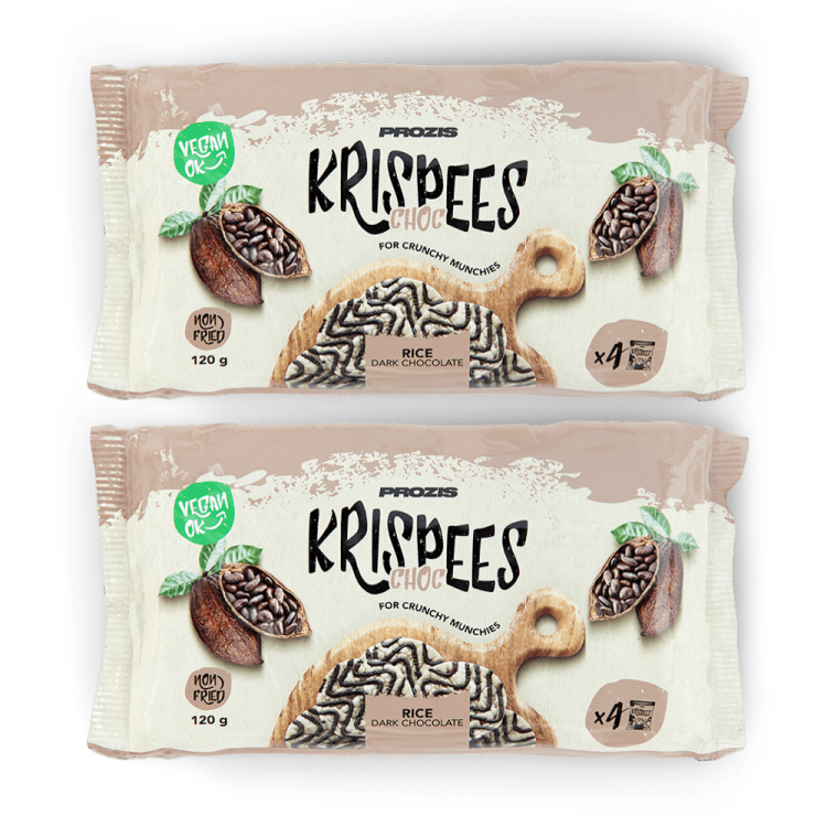 2 x 4 x Choc Krispees - Arroz com Chocolate Preto 30 g