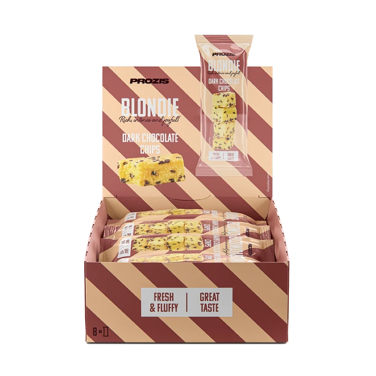 Blondie (8 szt.) - Kawałki ciemnej czekolady