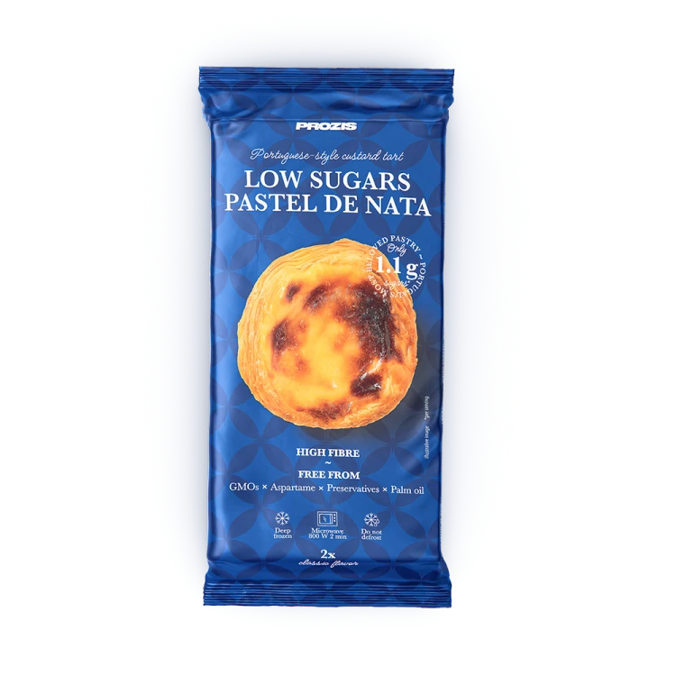 2 x Pastel de Nata à Faible Teneur en Sucres 60 g