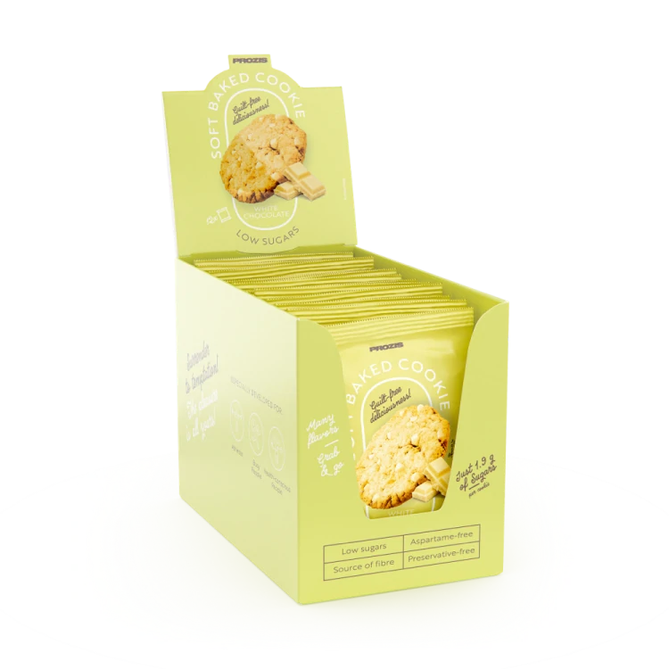 Soft Baked Cookie - Χαμηλή περιεκτικότητα σε ζάχαρη (12 τεμάχια) - Λευκή Σοκολάτα