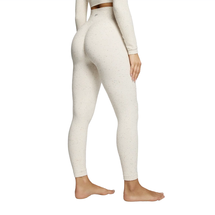 Peach Perfect FX Cotton Regular Waist Leggings - Off White