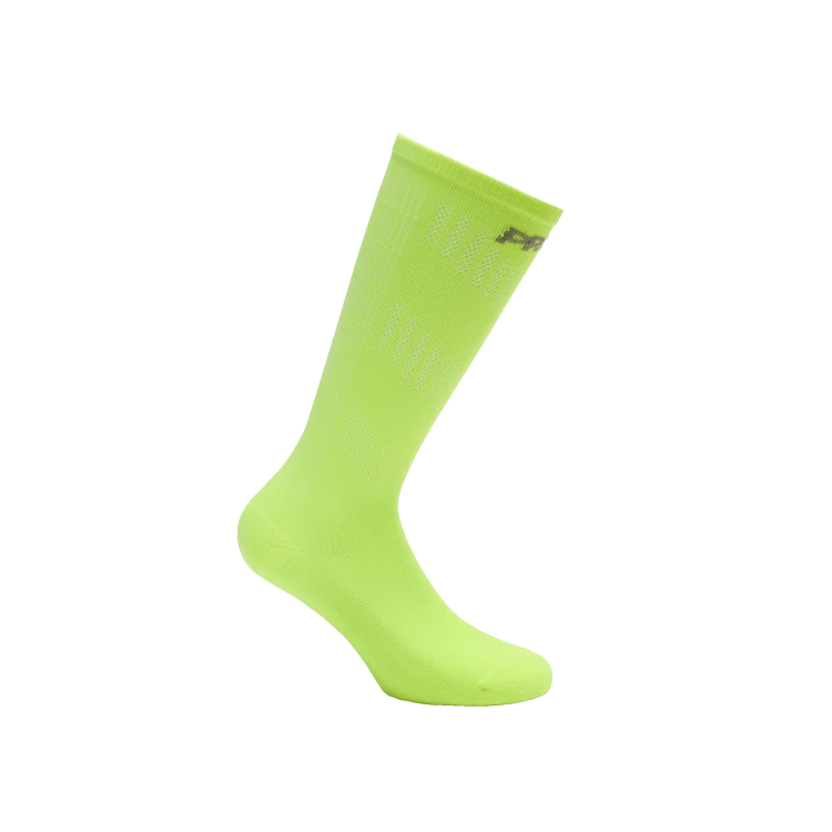 Comptech Cushioned Chausettes Hautes - Neon Yellow