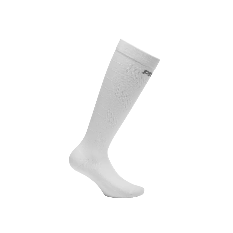 Comptech Cushioned Chaussettes Hauteur Genou - White