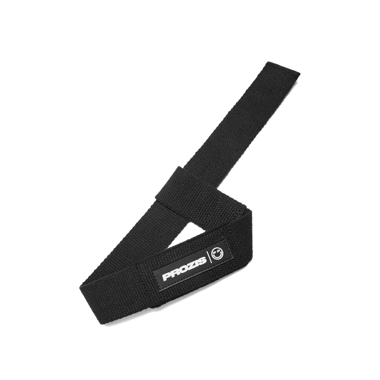  Cotton Lifting Straps - Black / White
