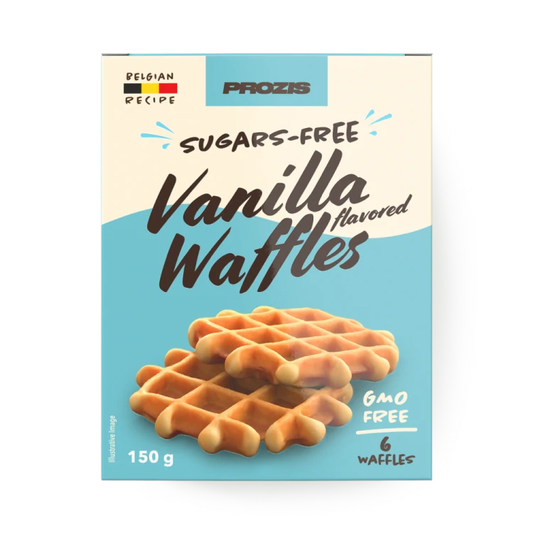 Gaufres Sans Sucres (6 pièces) - Goût Vanille