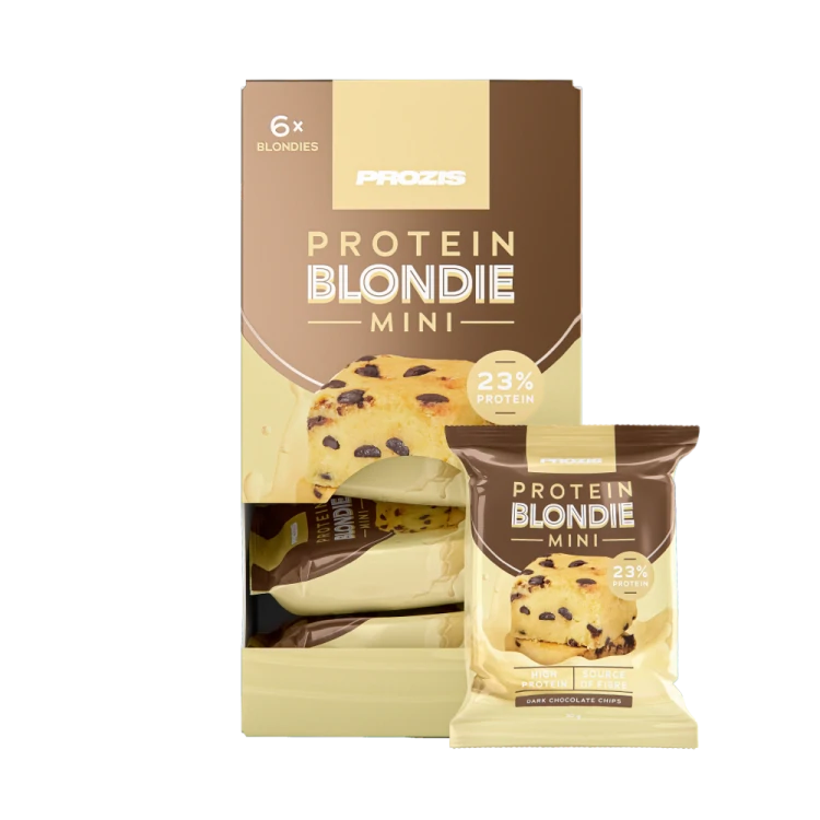 Mini Blondie Protéiné (6 pièces) - Pépites de Chocolat Noir