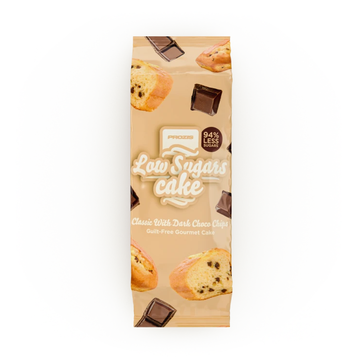 Bizcocho tradicional con pepitas de chocolate negro con bajo contenido en azúcares 250 g