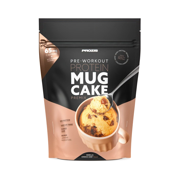 Pre-workout Protein Mug Cake Premix - Βανίλια και Τσιπς Σοκολάτας 400 γρ