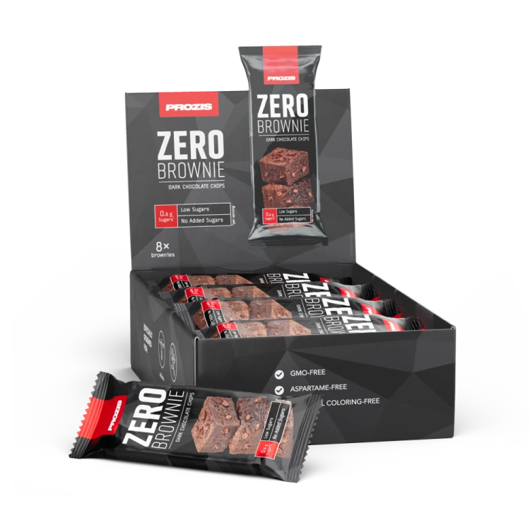 Zero Brownie (8 τεμάχια) - Κομμάτια Μαύρης Σοκολάτας