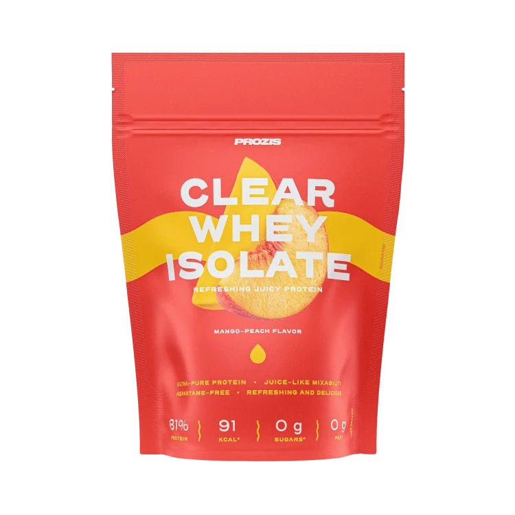 Clear Whey Isolate - Μάνγκο-Ροδάκινο 500 γρ
