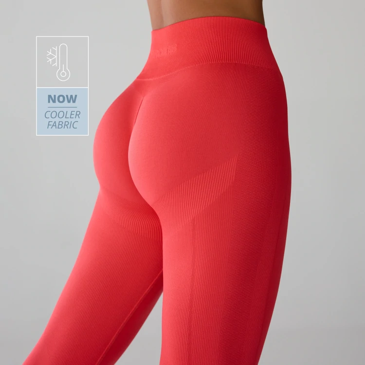 Athleisure Aero Mid-Waist Leggings - Paradise Coral