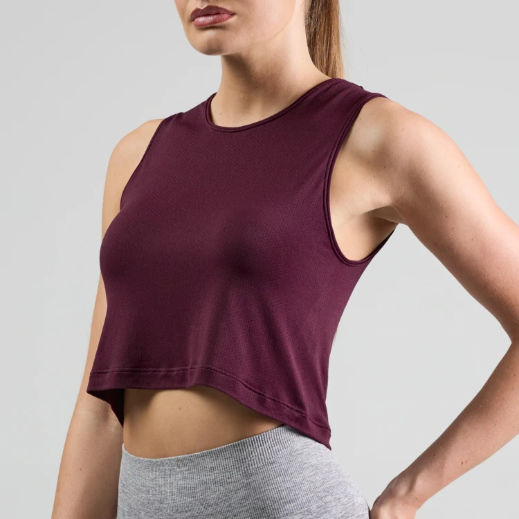 Crop top Athleisure - Bordeaux