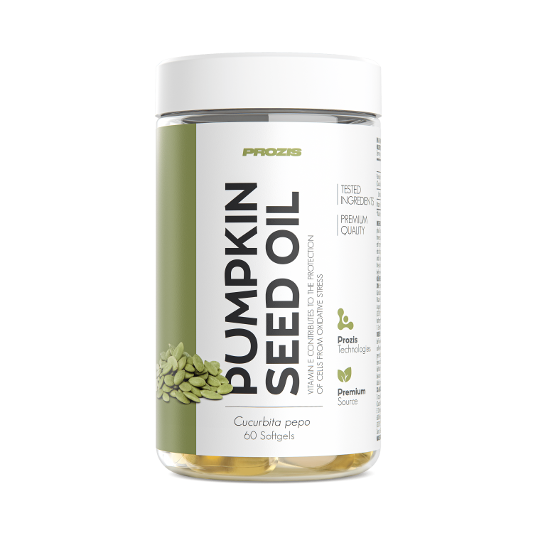 Óleo de Sementes de Abóbora 1000 mg 60 cápsulas moles