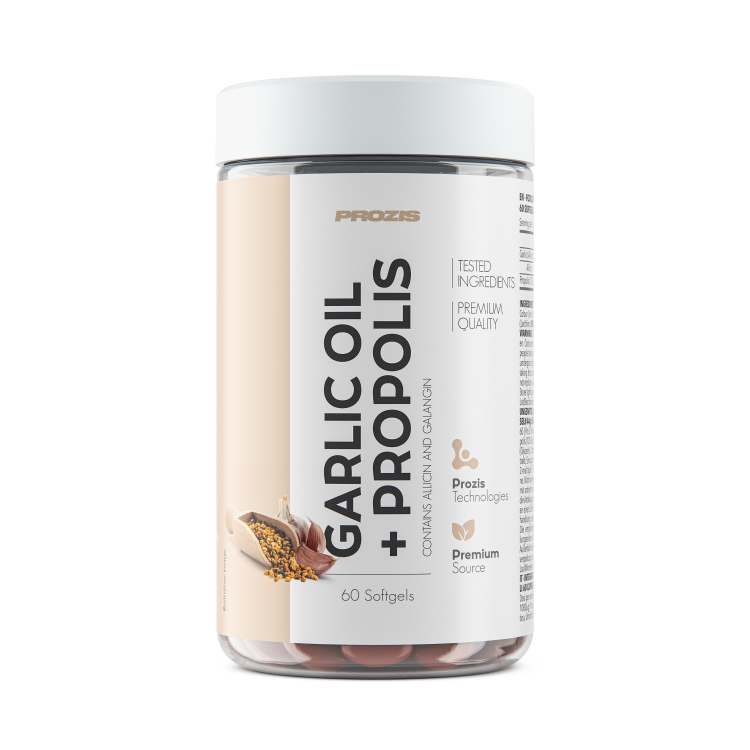 Óleo de Alho + Própolis 500 mg 60 cápsulas moles