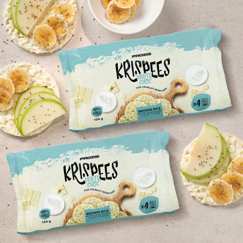 2 x 4 x White Choc Krispees - Arroz com Chocolate Branco e Sabor a Iogurte