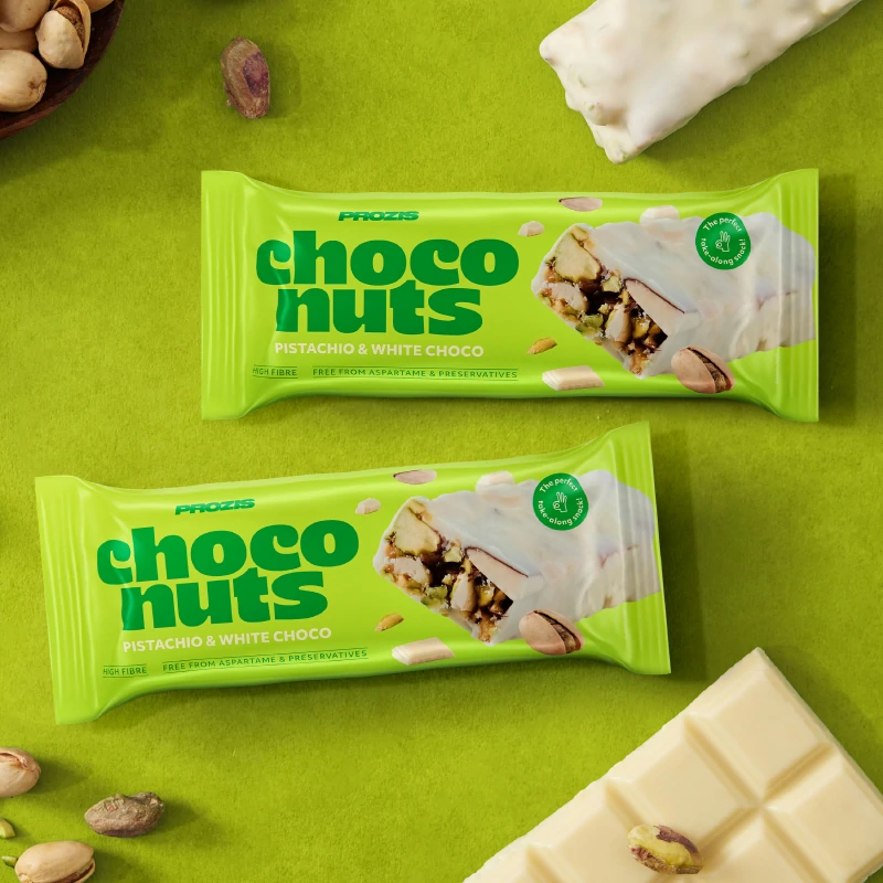 2 x ChocoNuts - Pistácio e Chocolate Branco