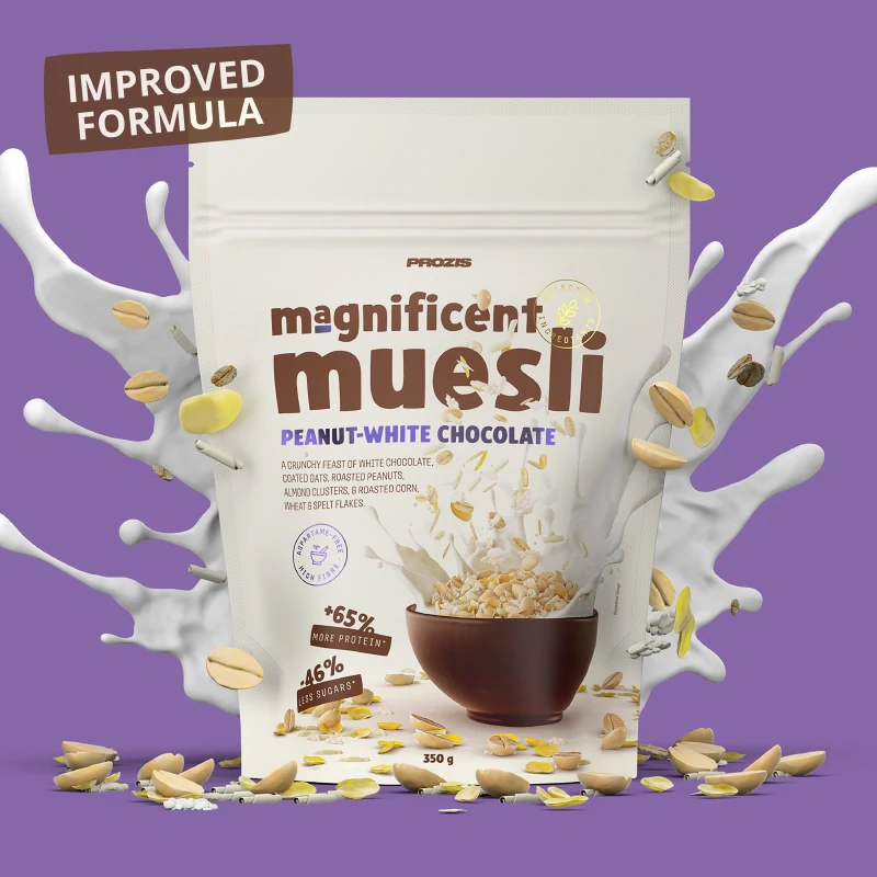 Magnificent Muesli - Amendoim e Chocolate Branco